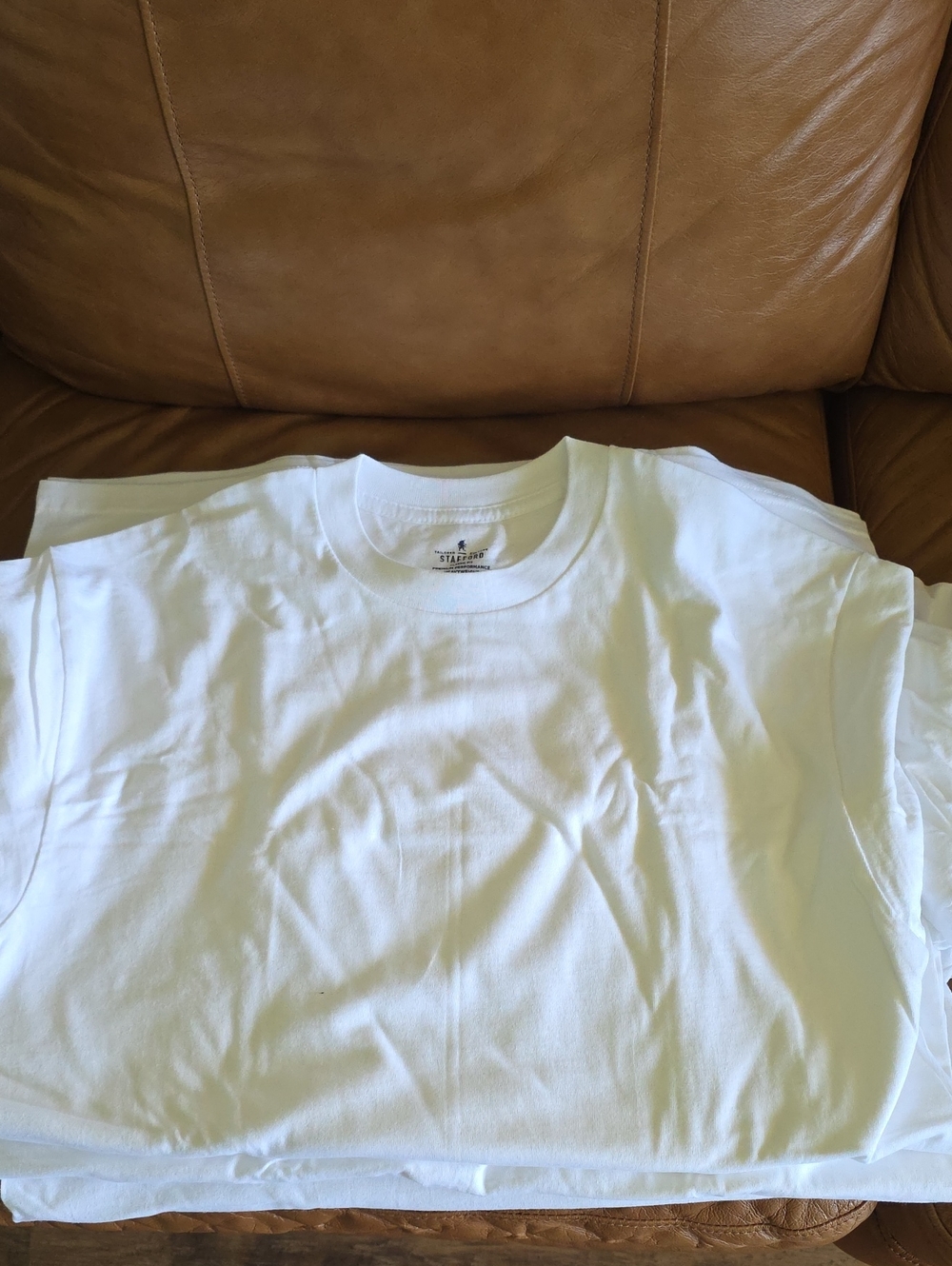 4 Stafford White Short Sleeve Crewneck Tee